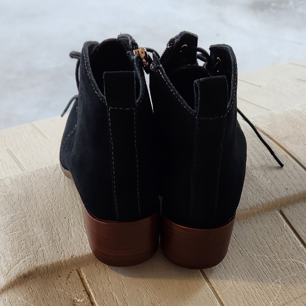 KELSI DAGGER ‎ GETAWAY BLACK SUEDE BOOTIES - Picture 5 of 11
